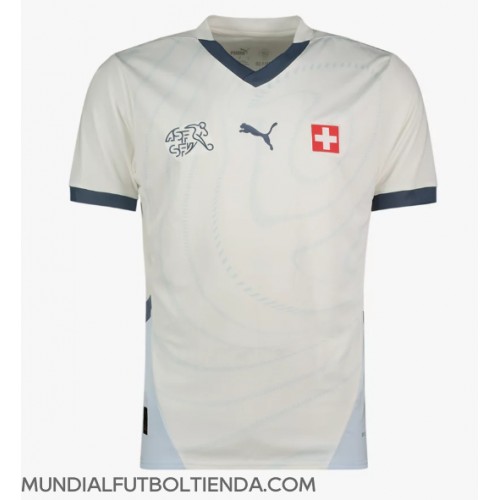 Camiseta Suiza Segunda Equipación Replica Eurocopa 2024 mangas cortas